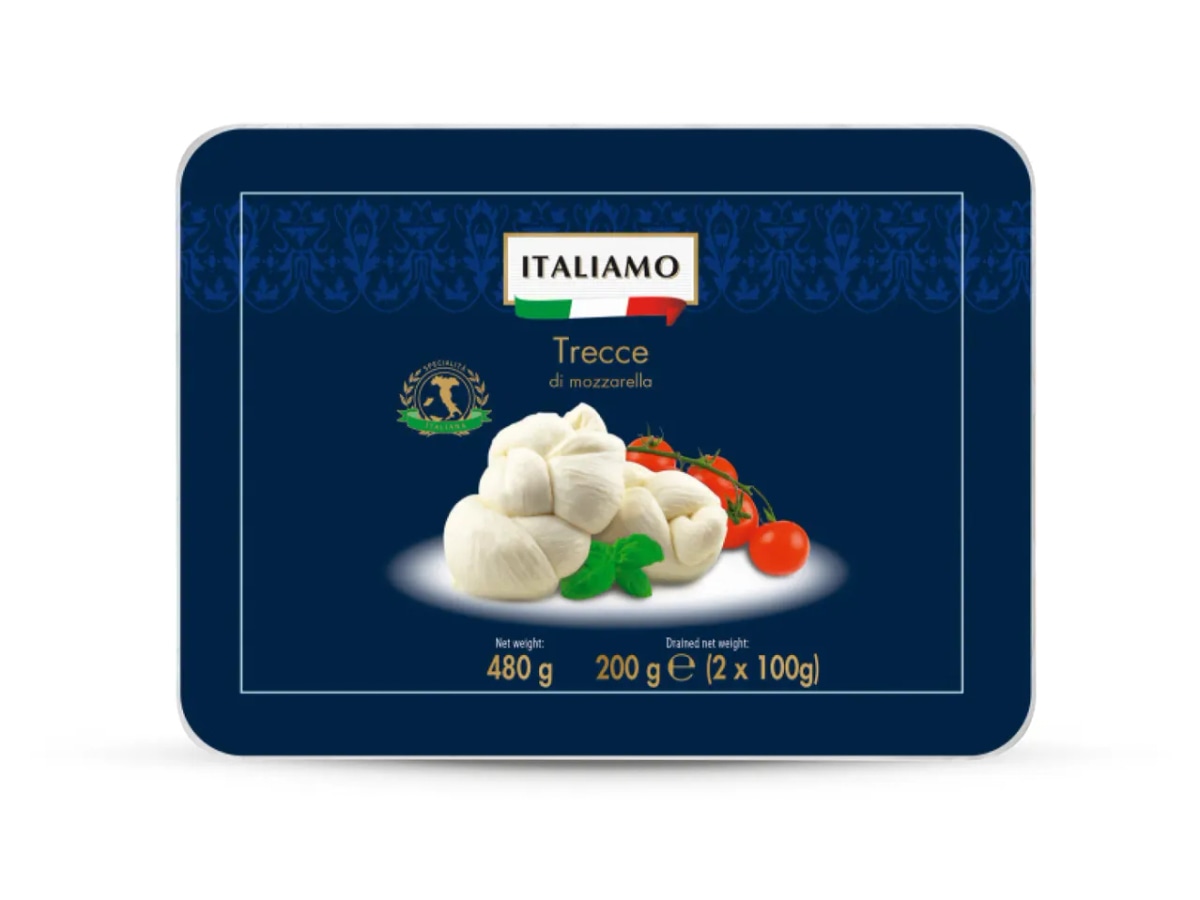 Mozzarella pletenica 2 x 100 g Italiamo - Akcija u trgovini Lidl