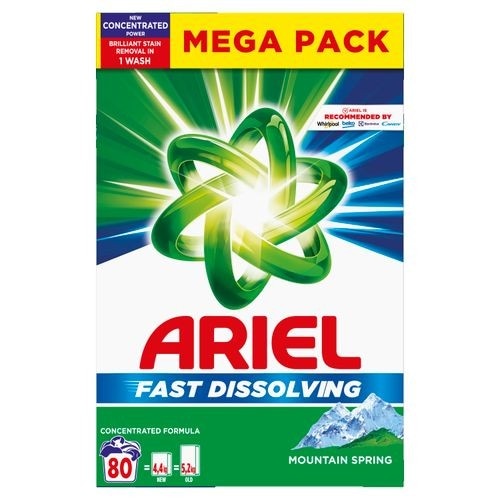 Ariel prašak 3.74 kg ili 4.4 kg, 80 pranja Akcija u trgovini Lidl