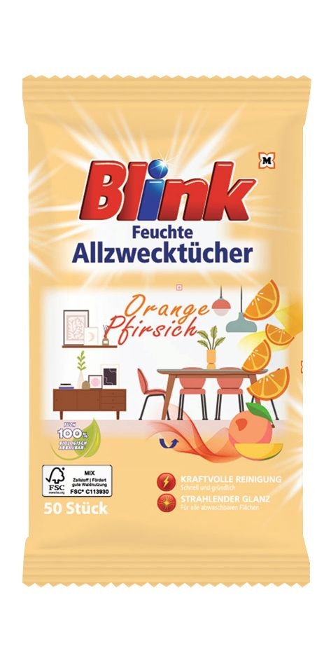 Blink višenamjenske vlažne maramice 2x50 kom - Akcija u trgovini Mueller