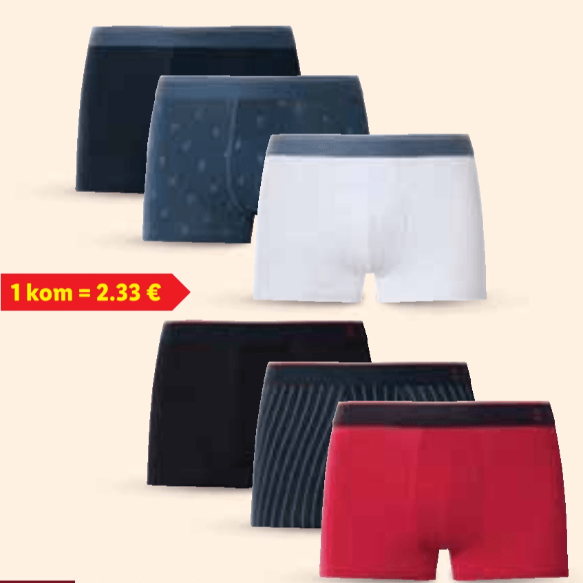Esmara Men Muške bokserice 3 komada u setu - Akcija u trgovini Lidl