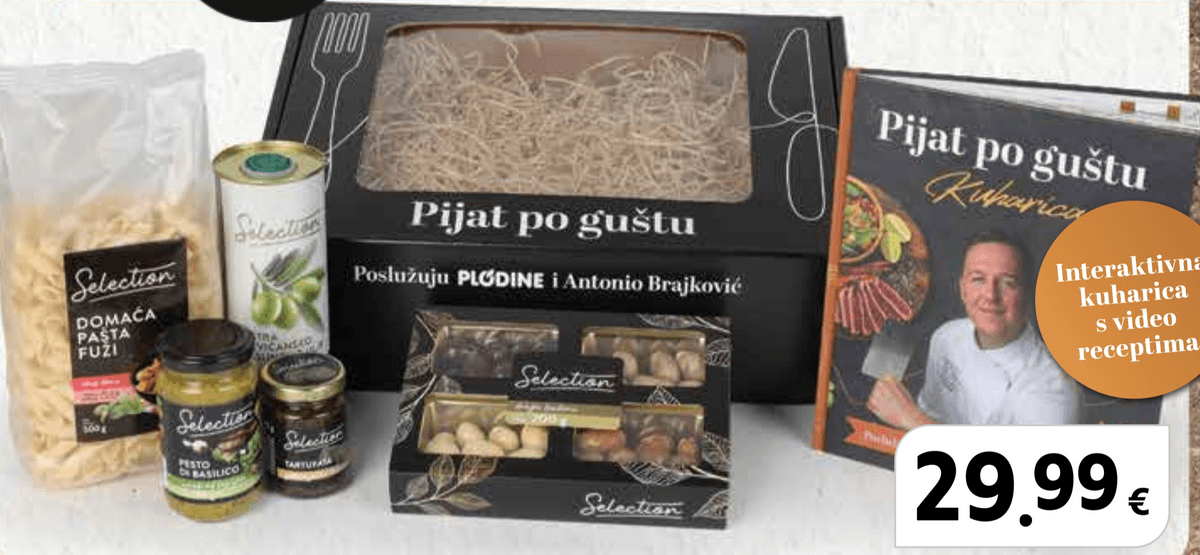 Selection poklon paket Pijat po guštu - Akcija u trgovini Plodine