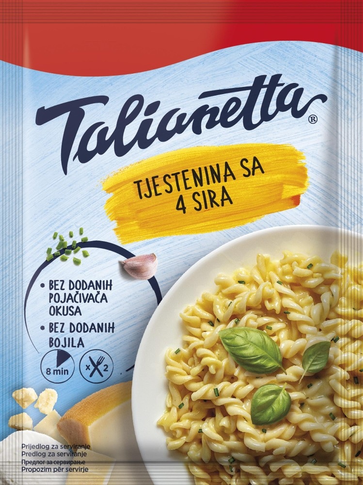 Tjestenina s 4 sira Talianetta / Tjestenina makaroni Bolognese Mac'n Cheese Talianetta 145 g / 160 g Akcija u trgovini NTL