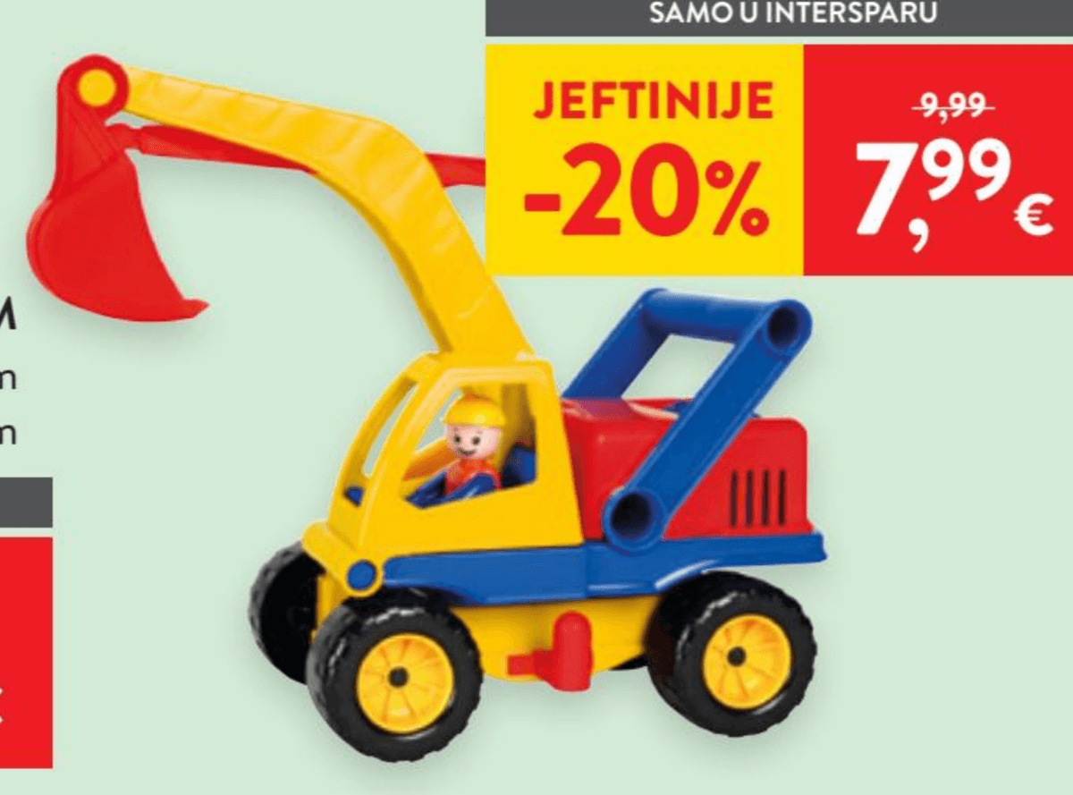 Bager s figurom 1 kom - Akcija u trgovini Spar