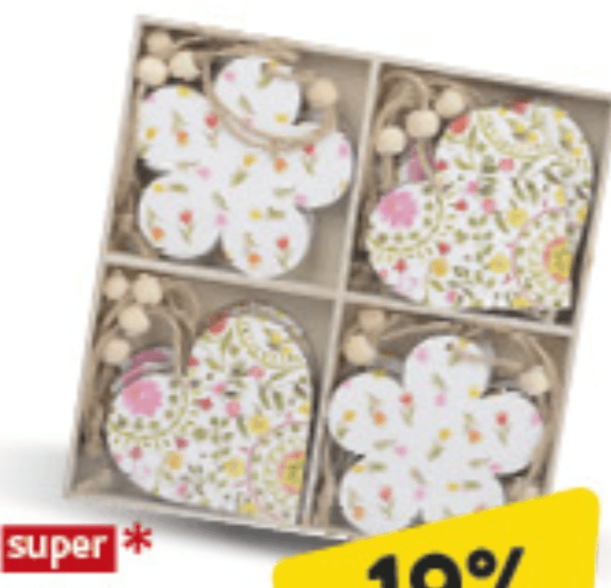 Drvena viseća figura 16/1 set - Akcija u trgovini Konzum