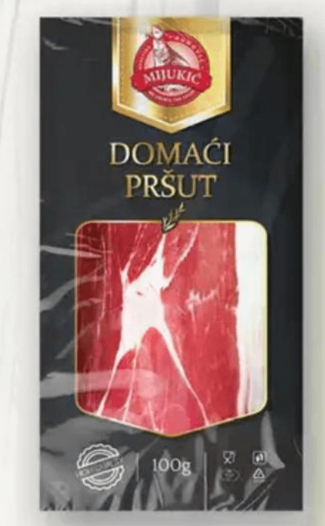Domaći pršut 100 g Mijukić - Akcija u trgovini Stanić Diskont