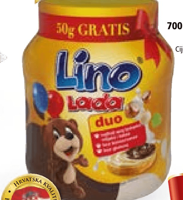 Lino Lada Duo 700 g Podravka - Akcija u trgovini Gavranović