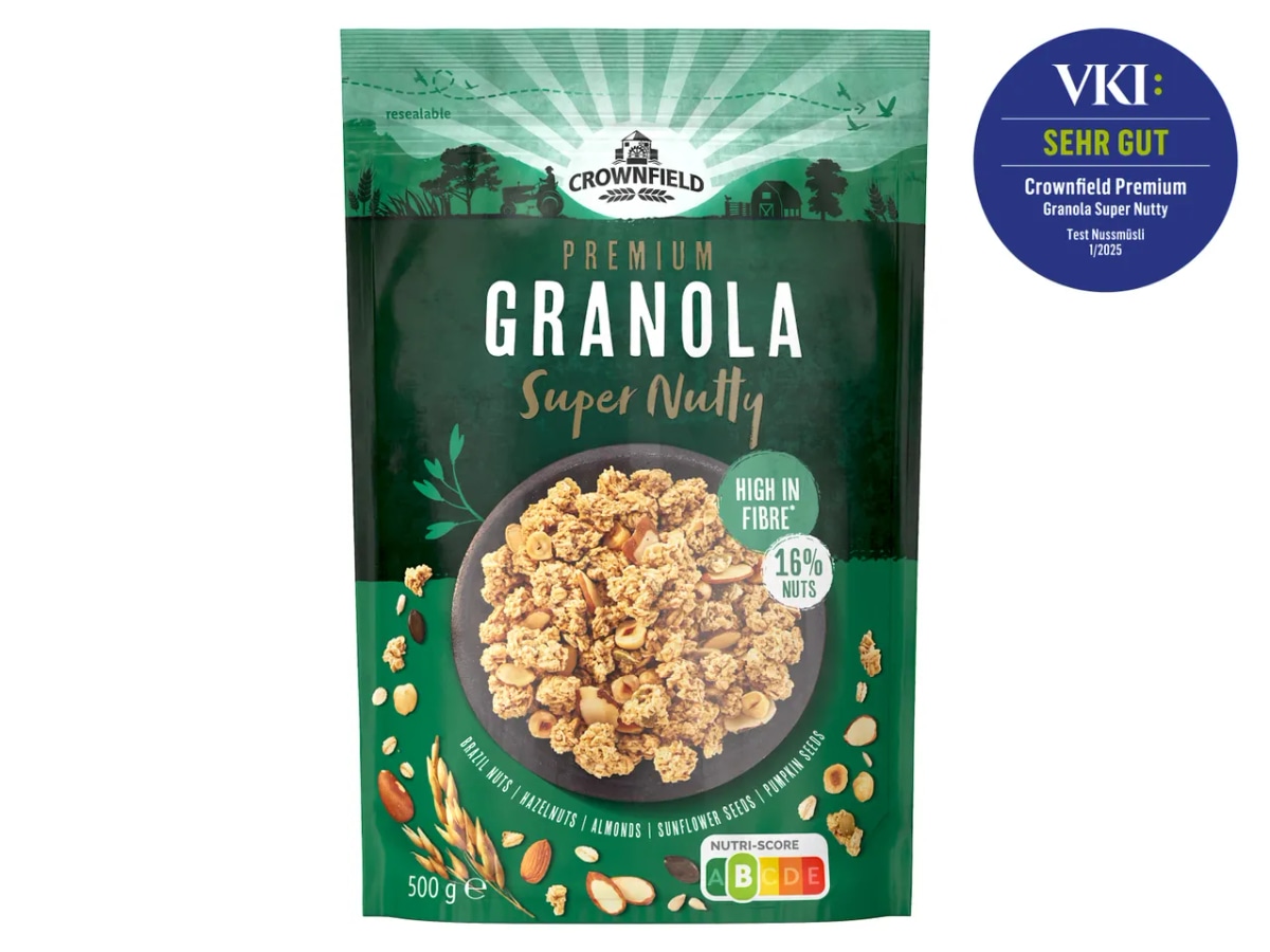 Crownfield Granola XXL 750 g - Akcija u trgovini Lidl