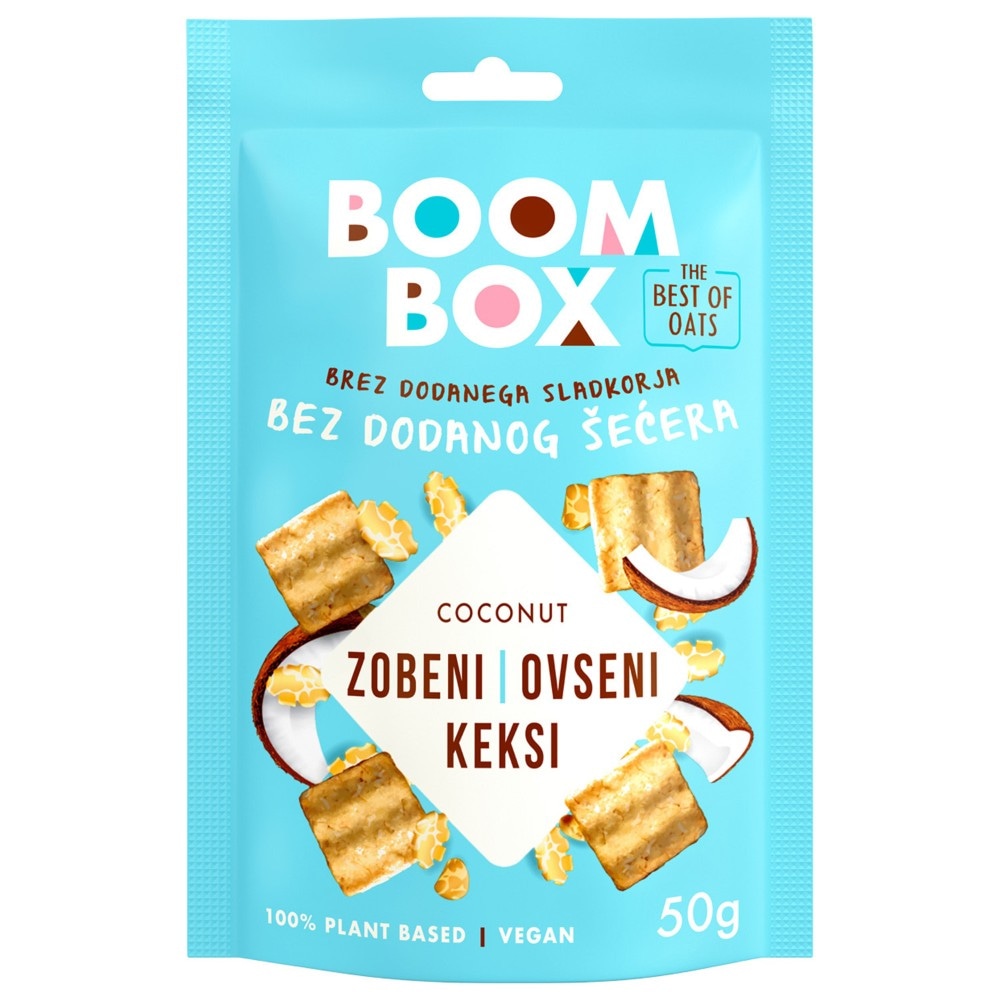 Boom Box zobeni ovseni keksi 50g Akcija u trgovini Vrutak