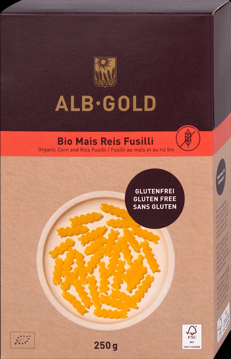 Alb Gold eko tjestenina fusilli od kukuruza i riže 250 g - Akcija u trgovini Dm
