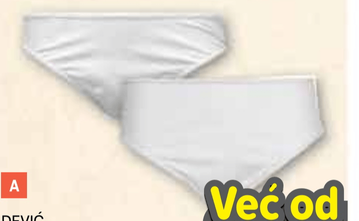 Gaćice Dević - Akcija u trgovini Plodine