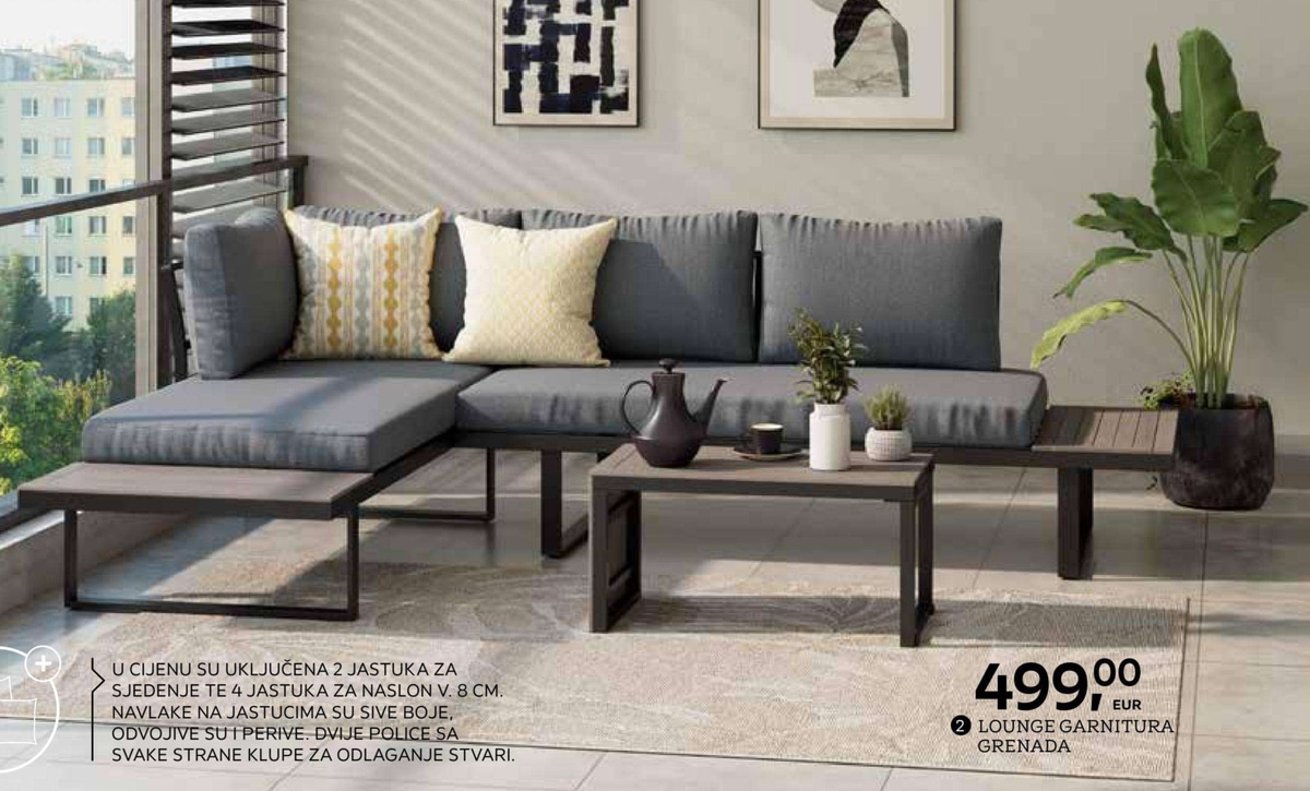 Lounge garnitura Grenada - Akcija u trgovini Lesnina