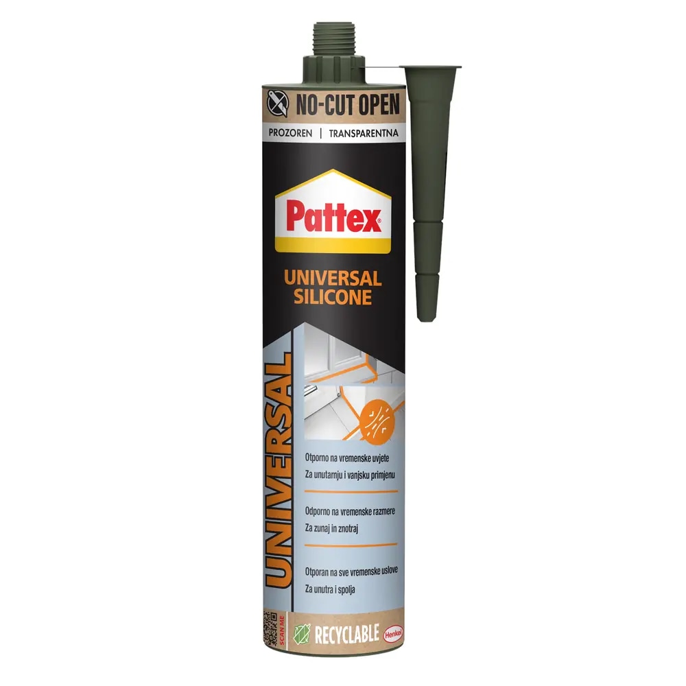 Silikonsko brtvilo Pattex Univerzalni 280 ml - Akcija u trgovini Pevex