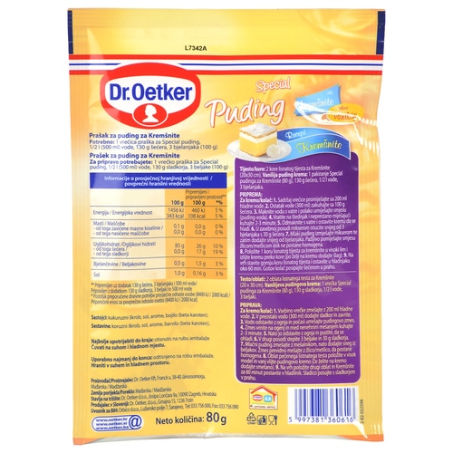 Puding Dr.Oetker Specijal za kremšnite 80 g - Akcija u trgovini Boso