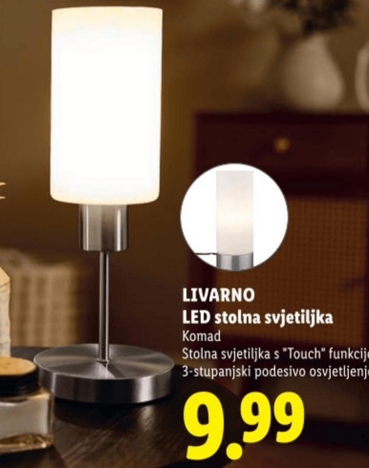 Livarno LED stolna svjetiljka Komad Akcija u trgovini Lidl