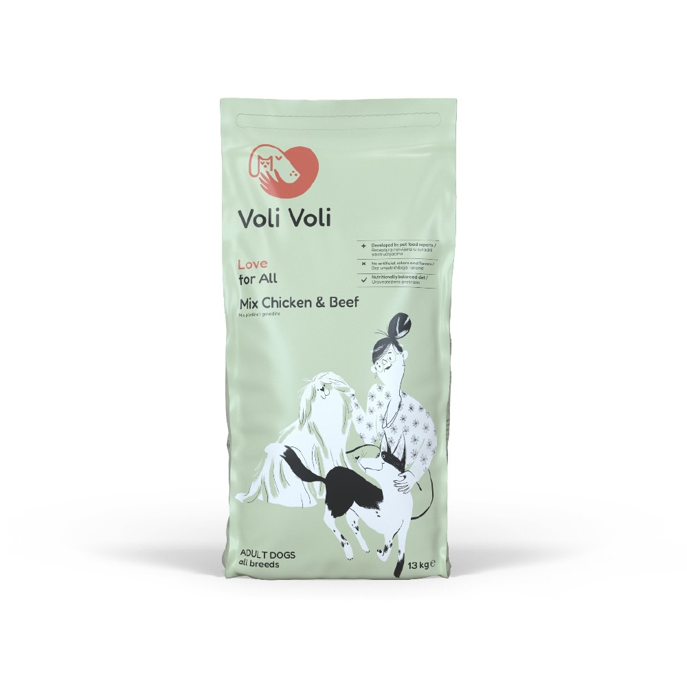 Hrana za pse Voli love for all 13 kg - Akcija u trgovini Bakmaz