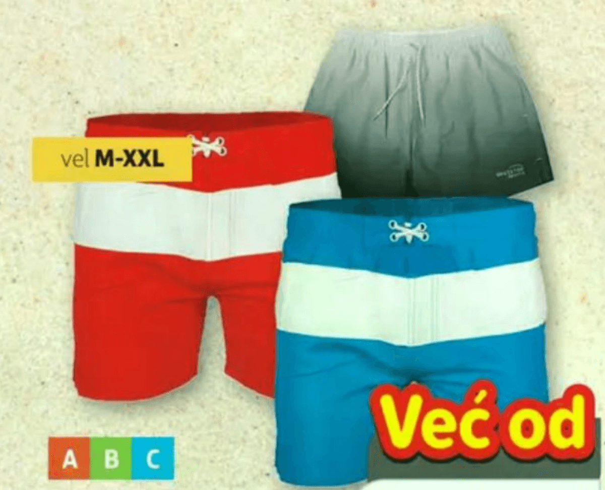 Muške kupaće bokserice - Akcija u trgovini Plodine