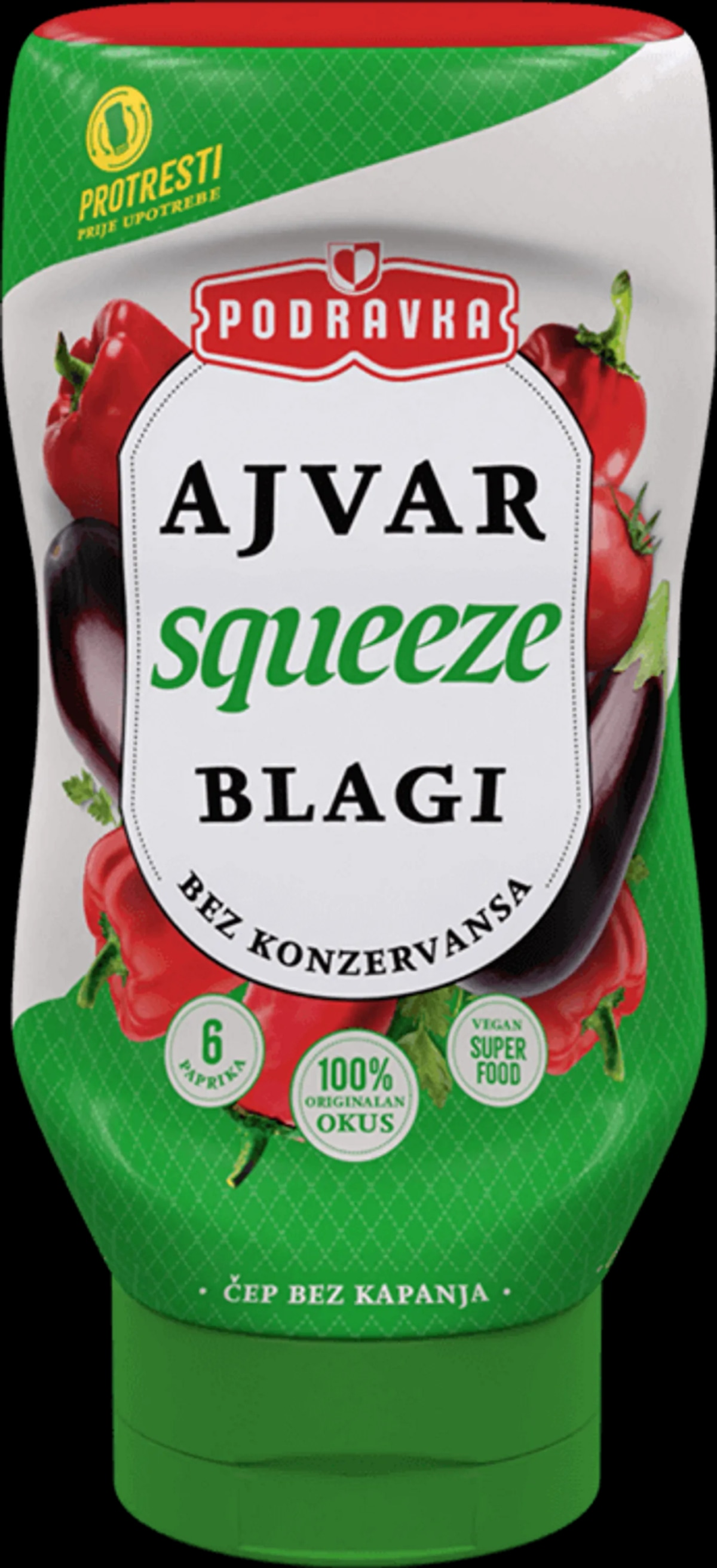 Podravka Ajvar Squeeze 950 g Akcija u trgovini Žabac
