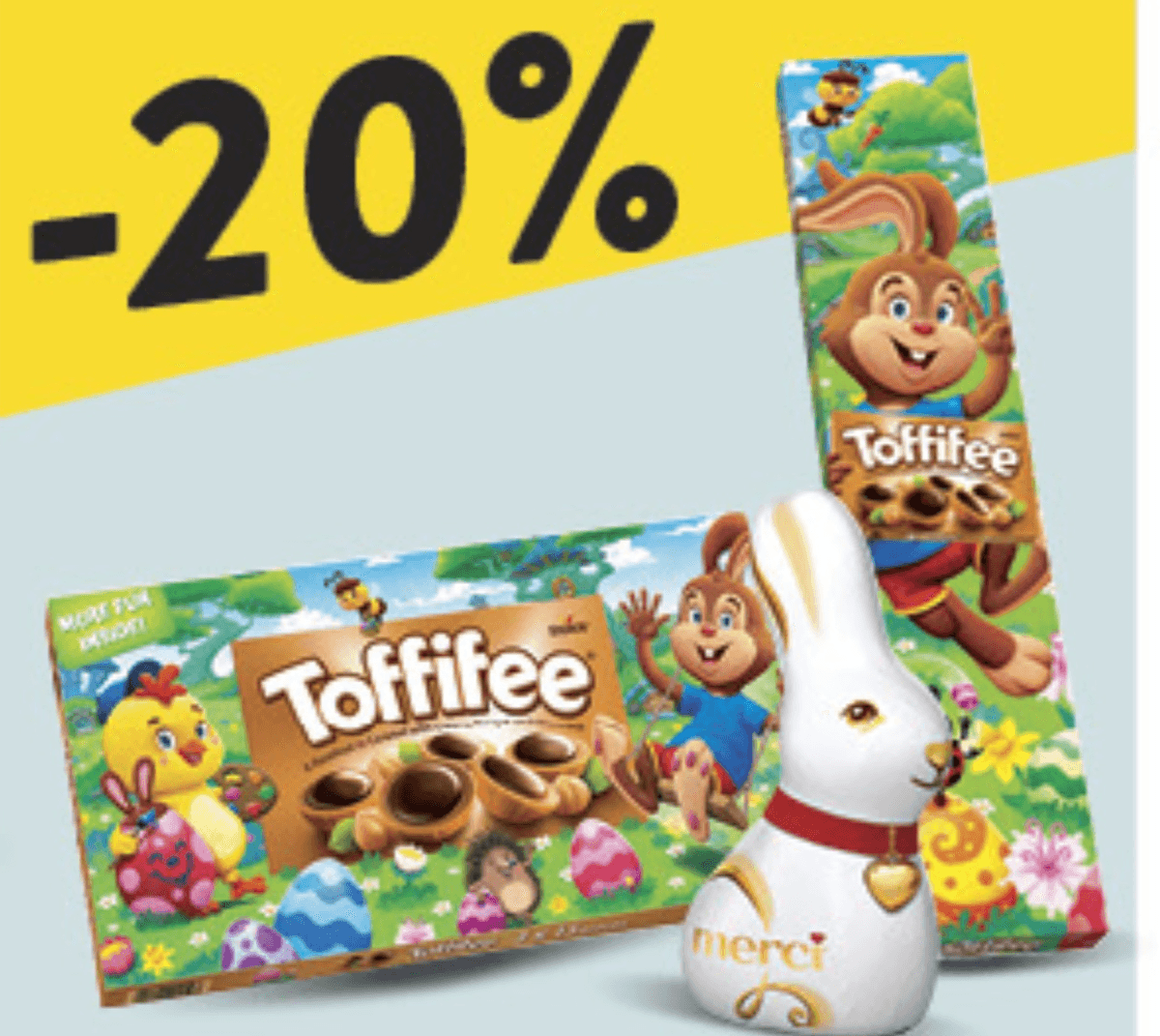 Odabrani Merci i Toffifee uskršnji slatkiši Merci, Toffifee - Akcija u trgovini Konzum