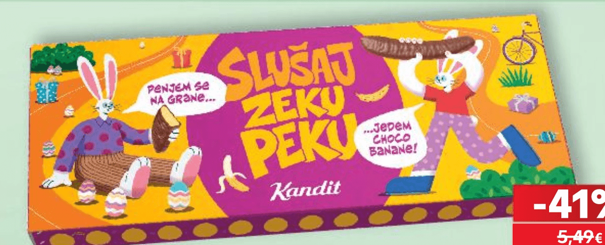 Kandit Čokoladne banane 280 g - Akcija u trgovini Kaufland