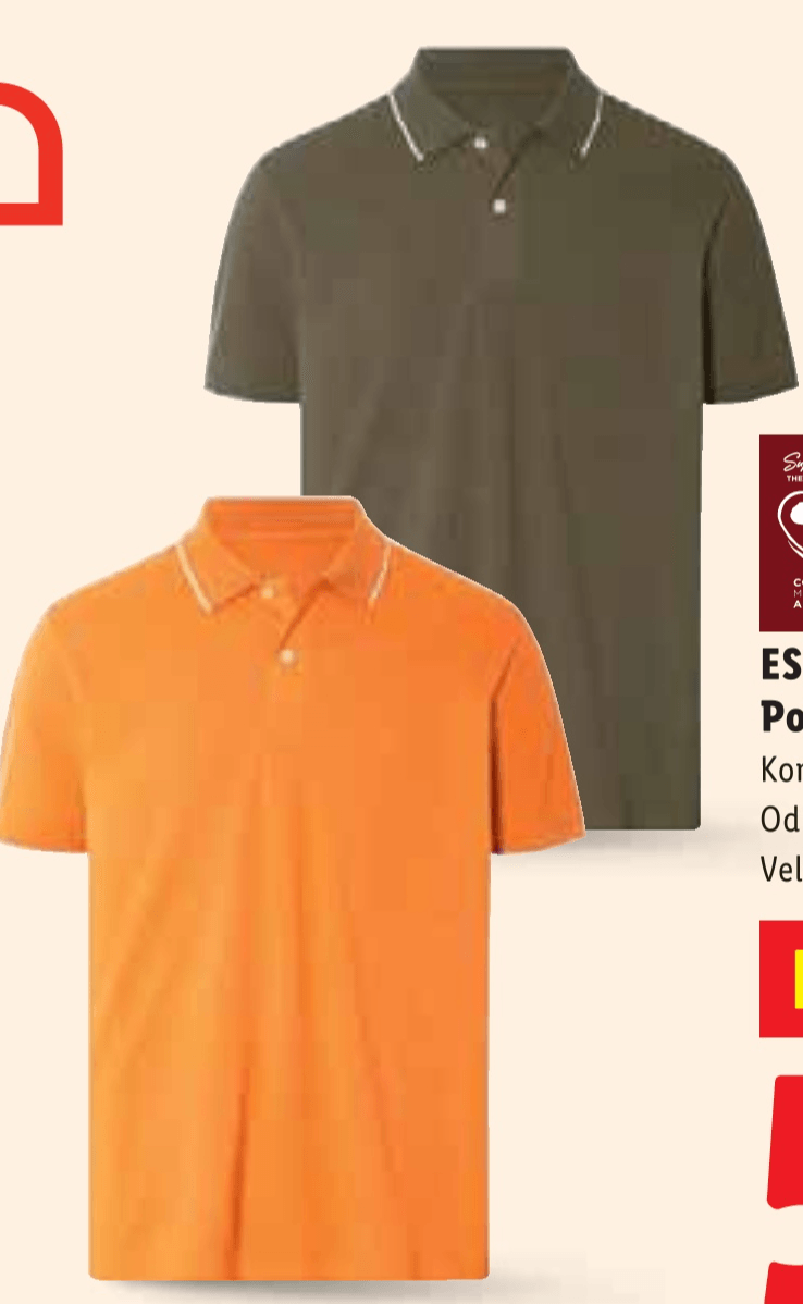 ESMARA MEN Polo majica Komad - Akcija u trgovini Lidl