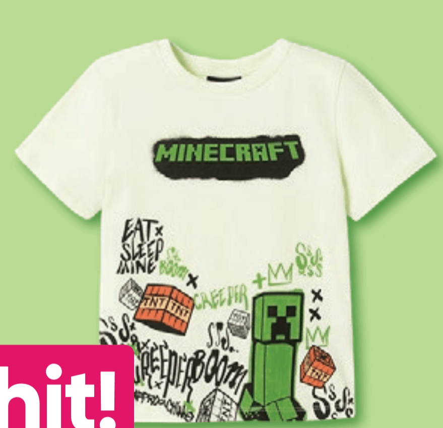 Majica kratkih rukava Minecraft veličine: 104-134 cm - Akcija u trgovini Pepco