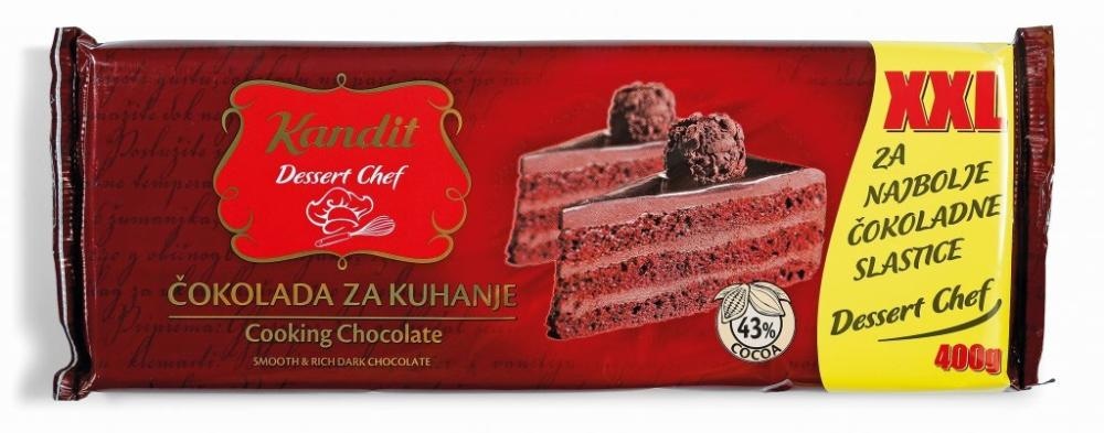 Kandit Dessert Chef Čokolada za kuhanje XXL 400 g - Akcija u trgovini Plodine