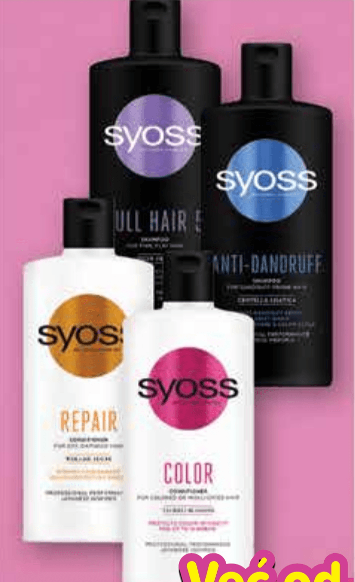 Syoss Šampon i regenerator 250-440 ml - Akcija u trgovini Plodine