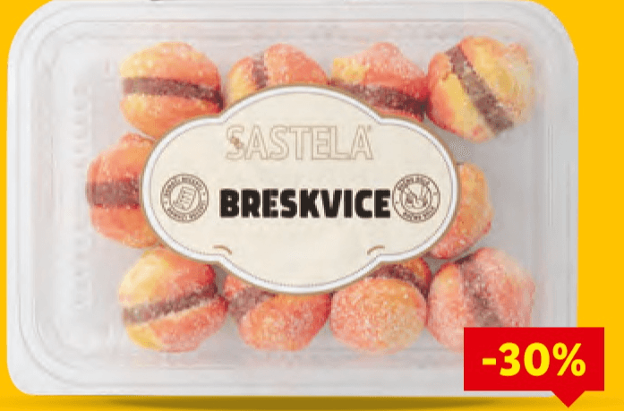 Sastela Breskvice 310 g - Akcija u trgovini Lidl