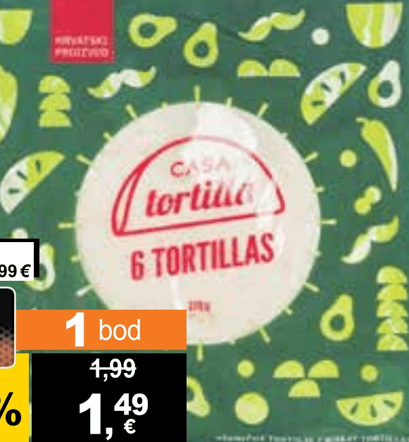 Tortilja 370 g - Akcija u trgovini KTC