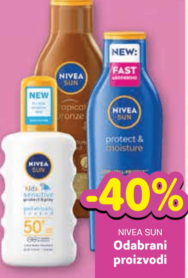 Nivea Sun Odabrani proizvodi - Akcija u trgovini Plodine