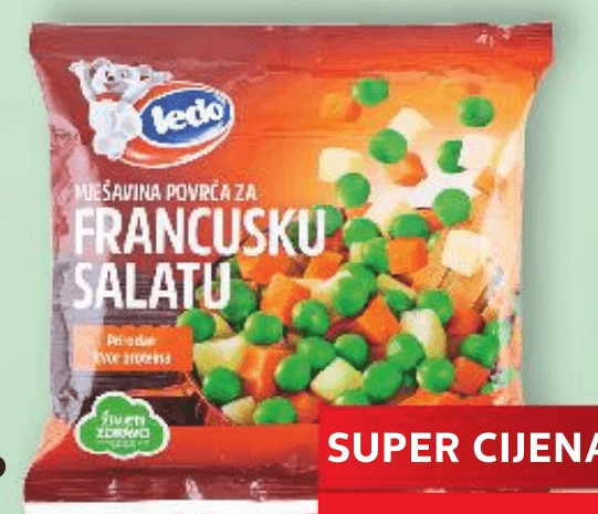 Ledo Grašak, grašak-mrkva ili povrće miješano za salatu 400 g - Akcija u trgovini Kaufland