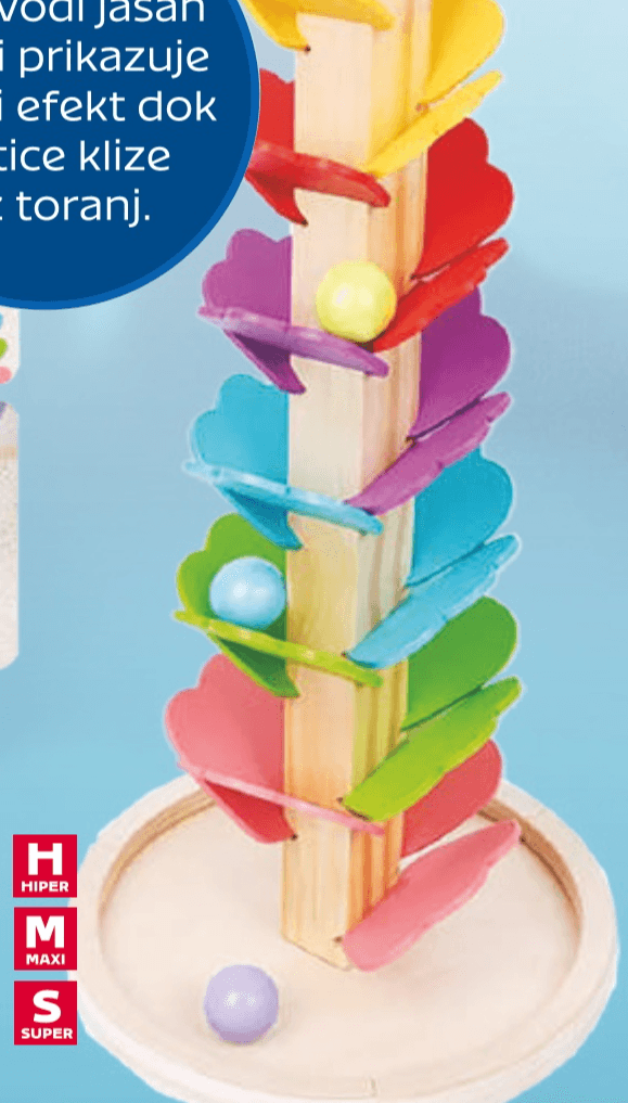 Drvena igračka ravnoteže i slaganja 1 set - Akcija u trgovini Tommy