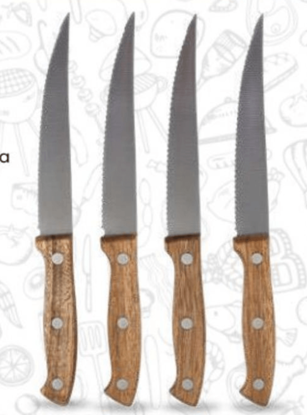 Set od 4 noža 4 kom Il Braciere - Akcija u trgovini Eurospin