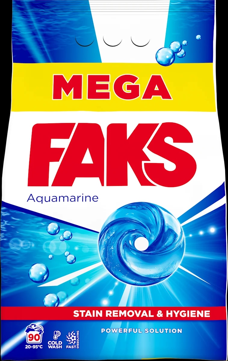 Deterdžent za pranje rublja Faks Aquamarine Superaktiv 20 pranja, 1,1 kg - Akcija u trgovini Djelo