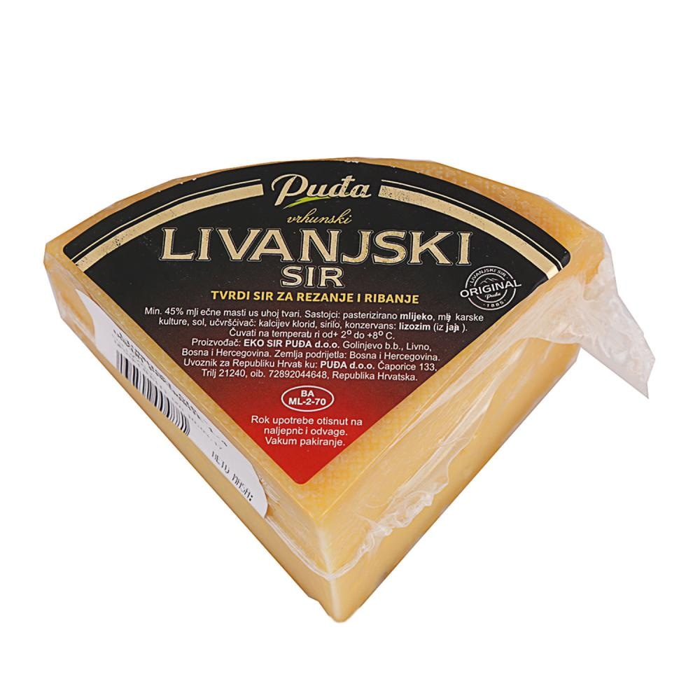 Livanjski sir cca 0,7 kg Puda - Akcija u trgovini Metro