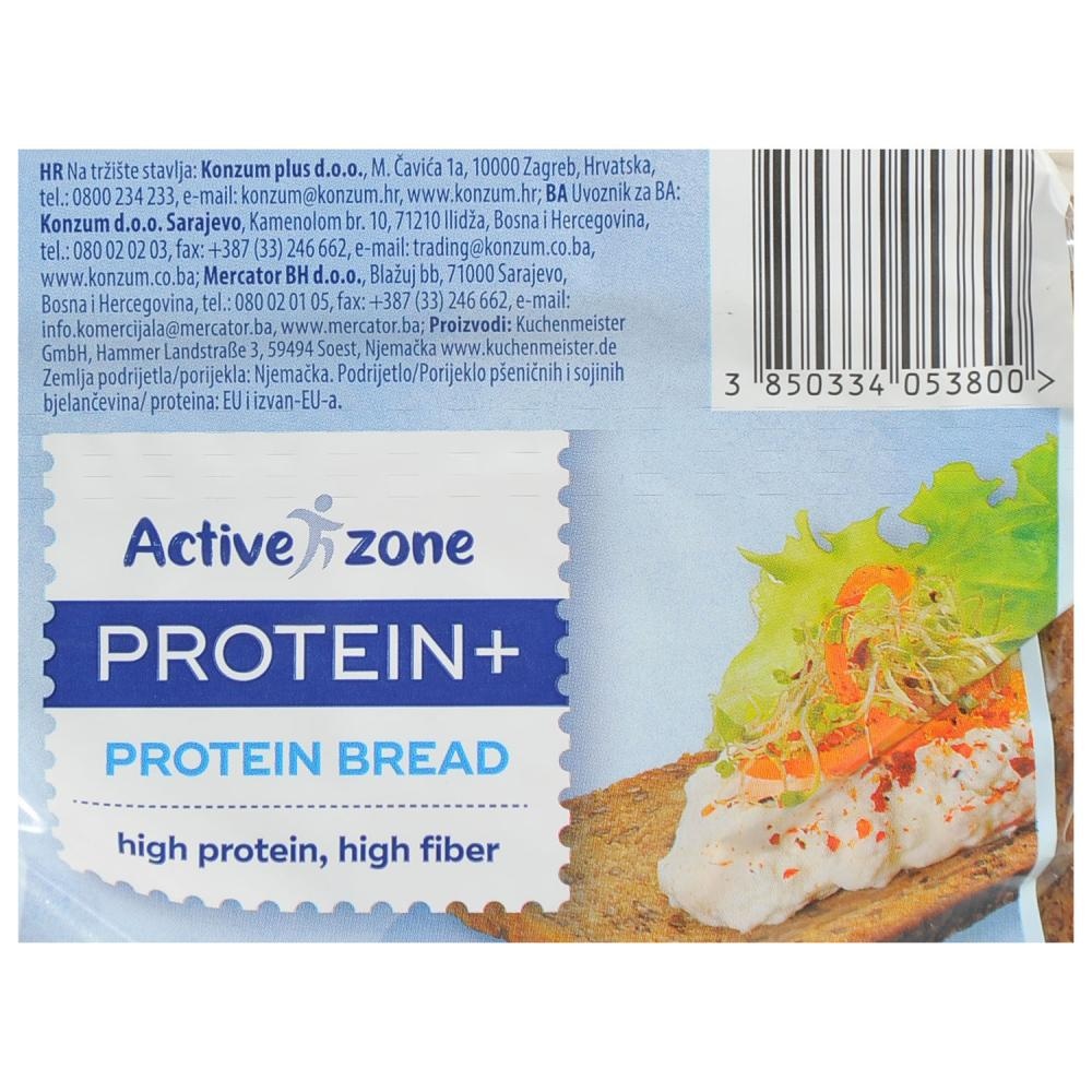 Active Zone Proteinski kruh 250g - Akcija u trgovini Konzum