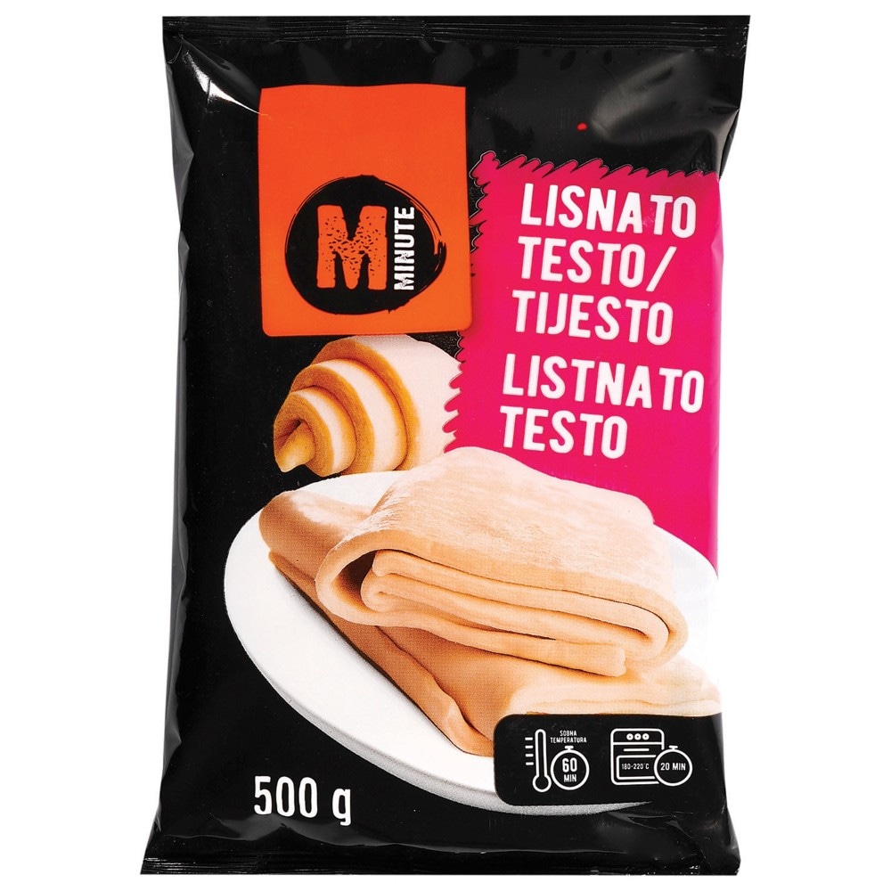 Minute Lisnato tijesto 500 g Akcija u trgovini Konzum