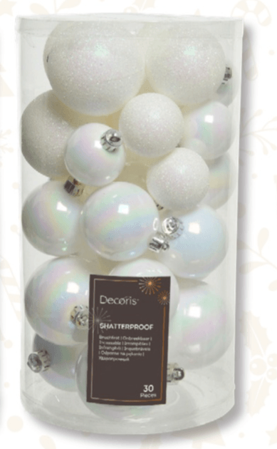 Kuglice za bor 30 kom. Decoris - Akcija u trgovini Bauhaus