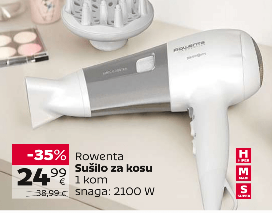 Rowenta Sušilo za kosu 1 kom - Akcija u trgovini Tommy