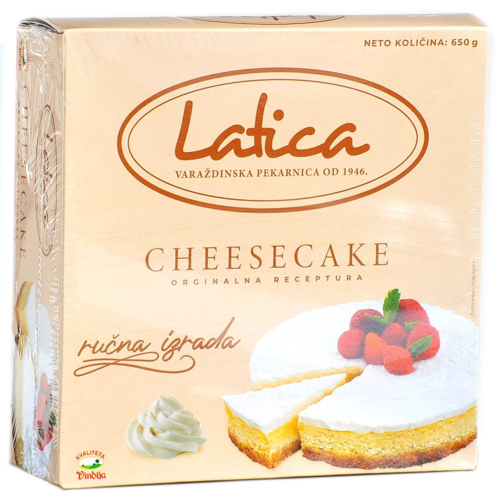 Torta Cheesecake Latica 650 g - Akcija u trgovini Interspar