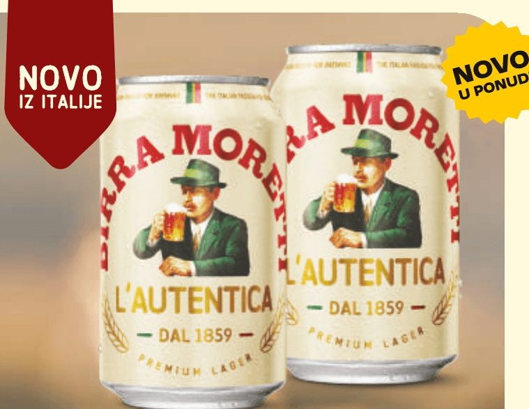 Birra Moretti Pivo 0.33 L - Akcija u trgovini Tommy