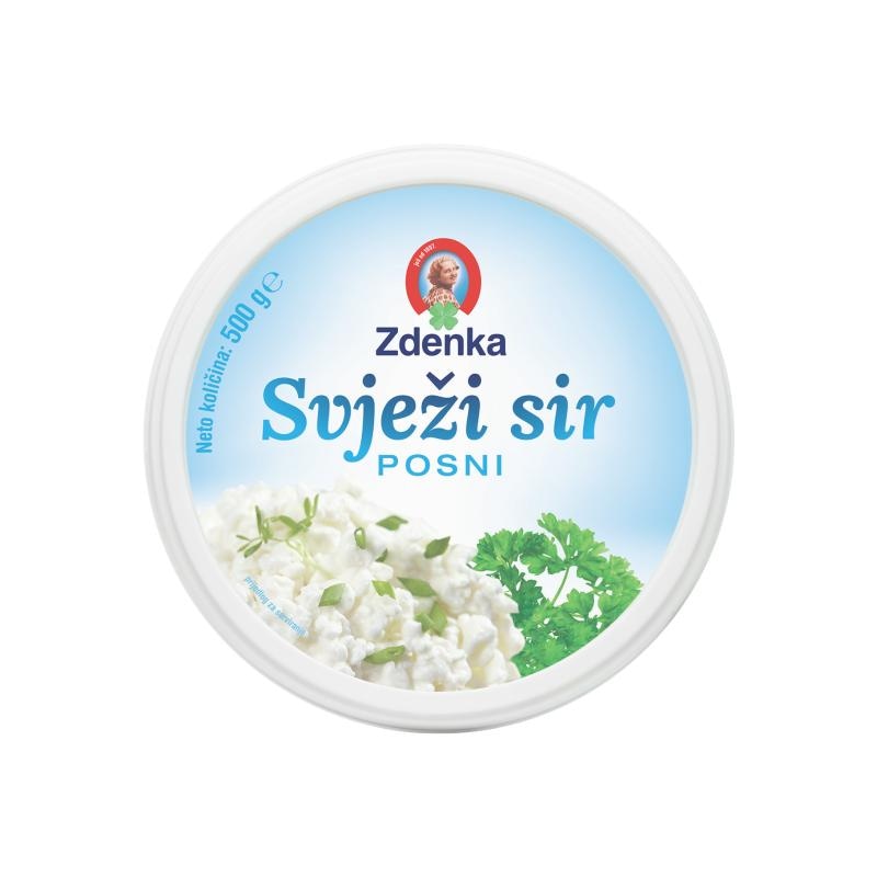 Zdenka Svježi sir posni 500g - Akcija u trgovini Žabac
