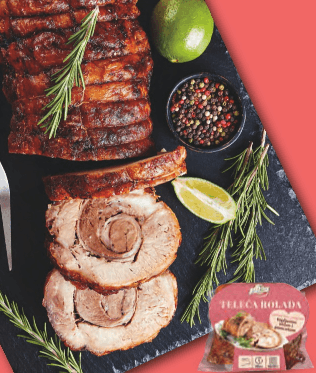 Teleća rolada marinirana i punjena topljenim sirom i pancetom cca 1 kg Pivac - Akcija u trgovini Lidl