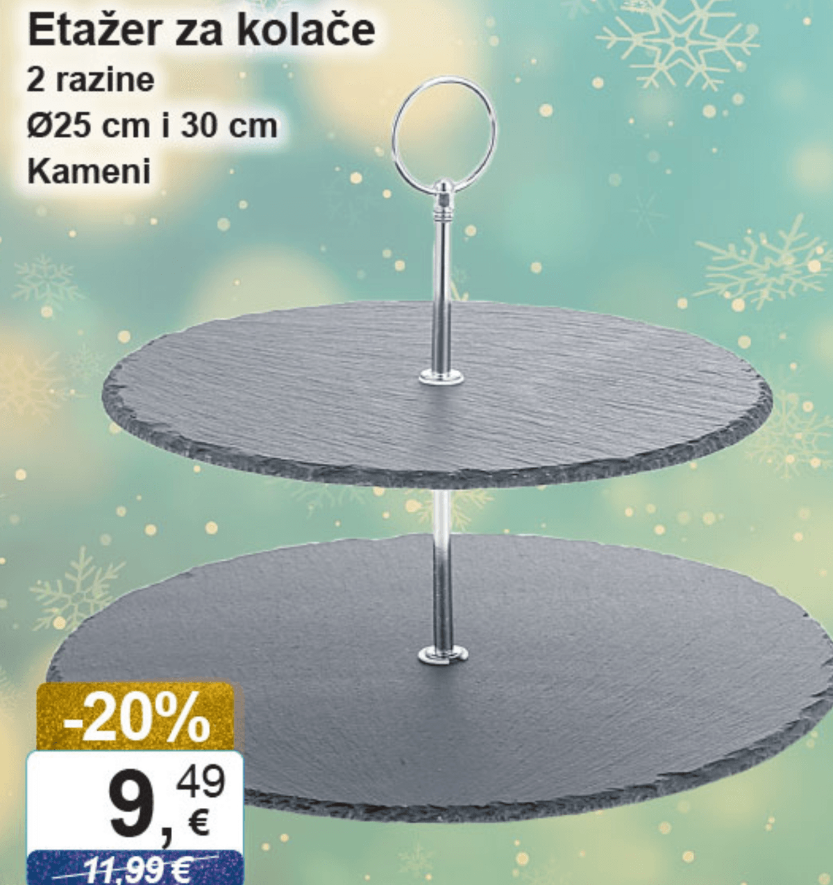 Etažer za kolače - Akcija u trgovini KTC