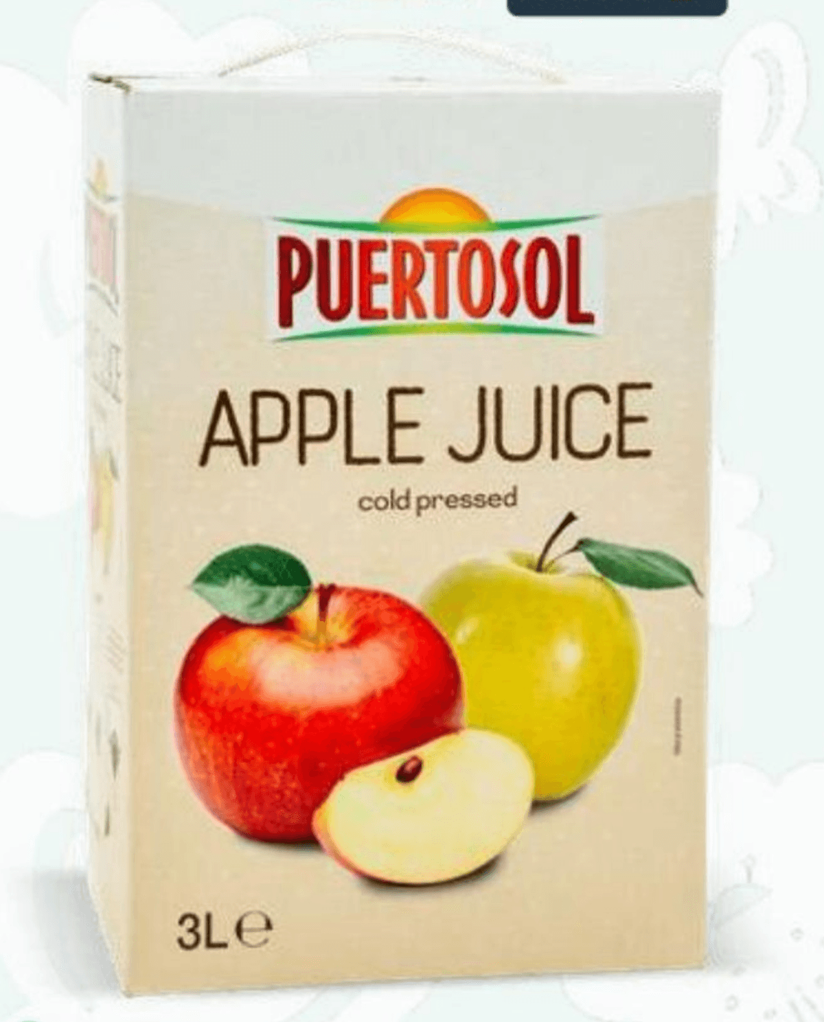 Sok od 100% Hladno Prešanih Jabuka 3 L PUERTOSOL - Akcija u trgovini Eurospin
