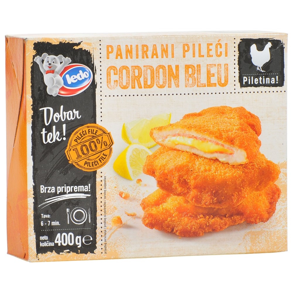 Panirani pileći Cordon Blue Ledo 400 g Akcija u trgovini Bakmaz