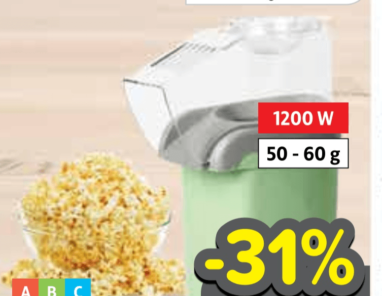 Emerio Aparat za kokice 50-60 g - Akcija u trgovini Plodine