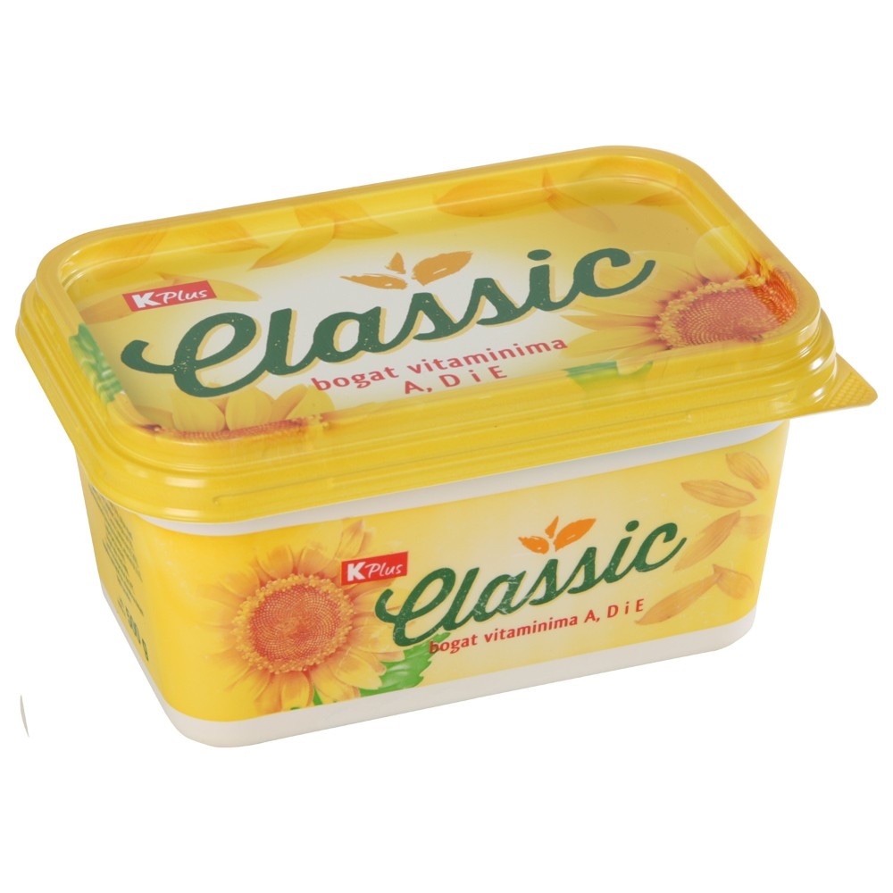 K Plus margarinški namaz classic 500 g Akcija u trgovini Konzum
