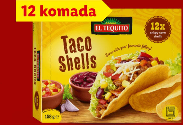 El Tequito Taco školjkice 158 g Akcija u trgovini Lidl