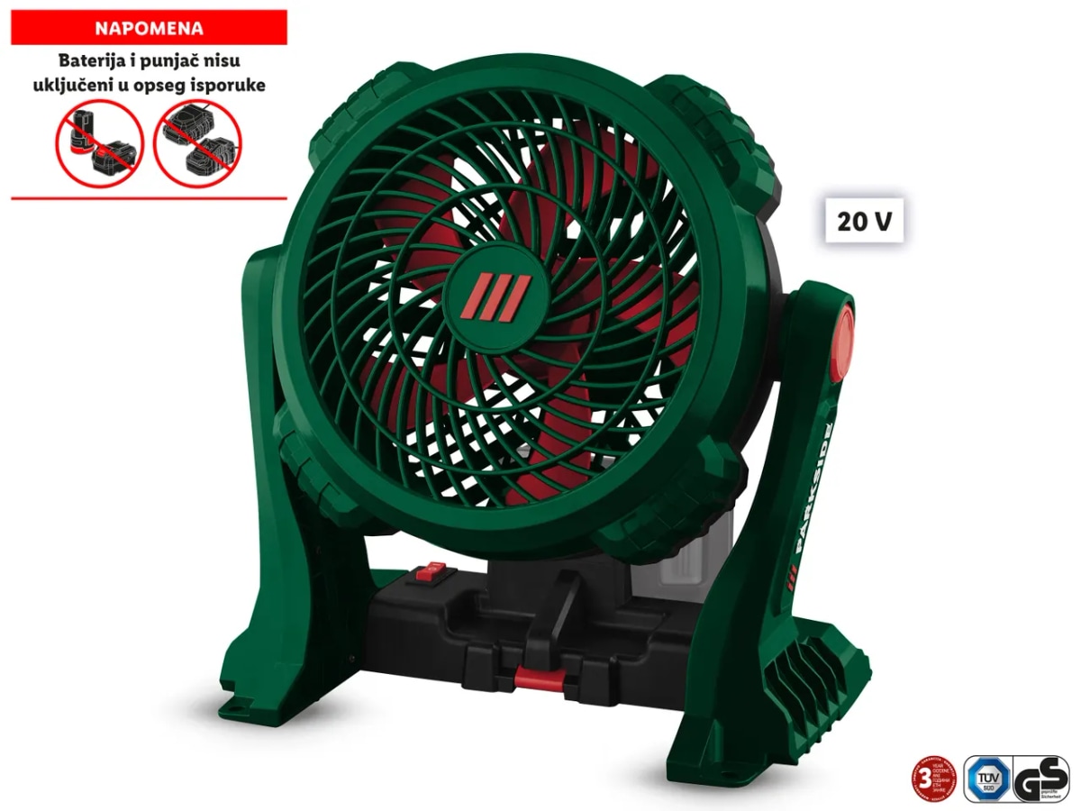 PARKSIDE Aku ventilator - Akcija u trgovini Lidl